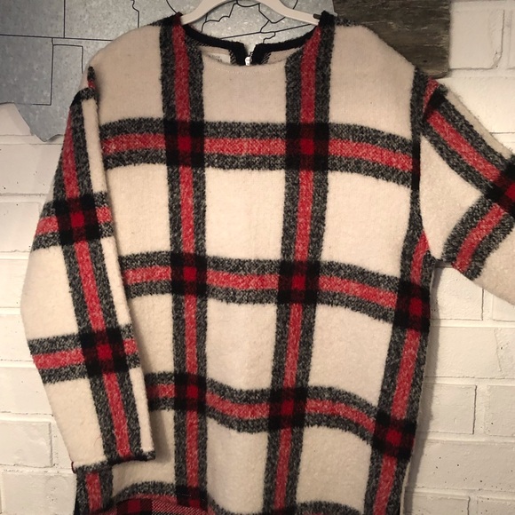 Zara plaid sweater Clearance